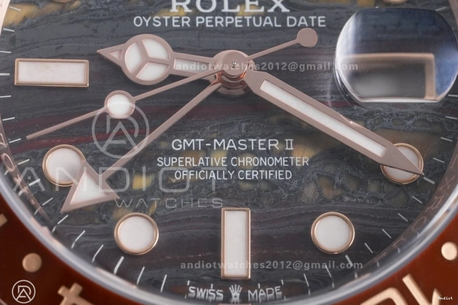 Tiger Iron Bracelet Sh3285 126715 Edition Master Oyster II CHNR on ARF Dial RG Best GMT 1111